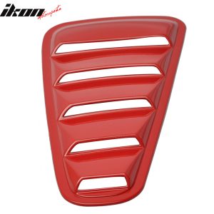 Fits 10-14 Ford Mustang OE Style Quarter Window Louver PP Red #D3 - Image 4