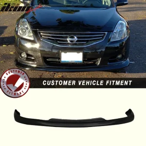 For 10-13 Nissan Altima 4Dr Sedan Ikon Aero DP Front Lip Bumper Spoiler Splitter - Image 5