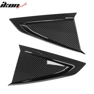 Fits 24-26 Ford Mustang Coupe V Style Side Window Louvers ABS Carbon Fiber Print - Image 4