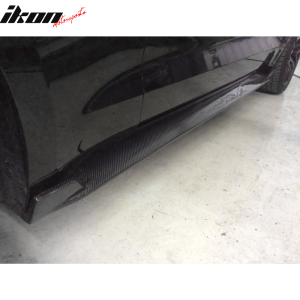 Fits 15-23 Ford Mustang S550 Coupe JC Style Side Skirts Carbon Fiber - Image 5