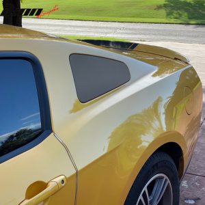 Fit 10-14 Ford Mustang GT350 Style Window Louver Painted #UJ Gray - Image 4