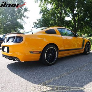 Fit 10-14 Ford Mustang GT350 Style Window Louver Painted #UJ Gray - Image 5