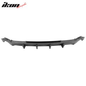 Fits 13-14 Ford Mustang V6 GT Carbon Fiber Print PP Rear Diffuser Lip W/ V2 Fin - Image 4
