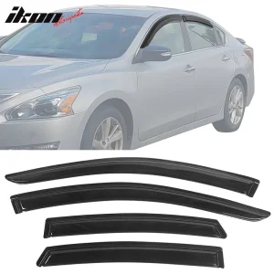 Fits 13-18 Nissan Altima 4Dr Acrylic Side Window Vent Visor Rain Deflector Guard - Image 6