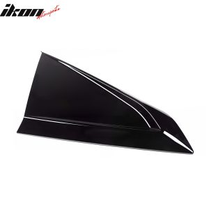 Fits 24-26 Ford Mustang Coupe V Style Side Window Louvers ABS 2PCS - Gloss Black - Image 5