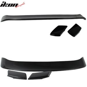 Fits 15-23 Ford Mustang GT350 V2 Trunk Spoiler Painted Black #G1 - Image 3