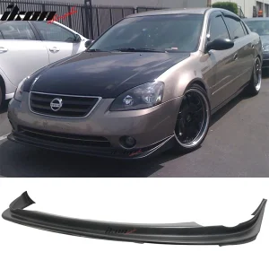 Fits 02-04 Nissan Altima Sedan NIS Style Front Bumper Lip Spoiler PU Unpainted - Image 6