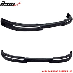 Fits 06-08 Audi A4 Euro A Style Front Bumper Lip Spoiler Splitter Unpainted PU - Image 3