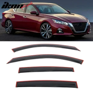 Fits 19-26 Nissan Altima Sedan Window Visors In-Channel Deflector Rain Guard Set - Image 6