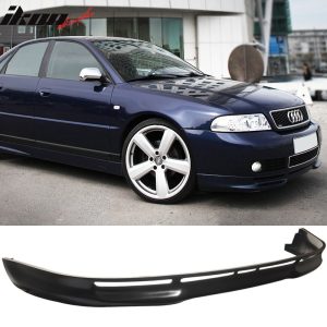 Fits 96-01 Audi A4 B5 Type L Style Front Bumper Lip Spoiler Unpainted PU - Image 1