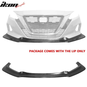 Fits 19-22 Nissan Altima IK V4 Style Front Bumper Lip Lower Spoiler Unpainted PU - Image 6