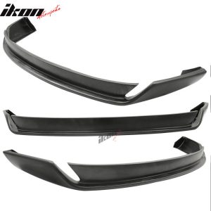 Fits 96-01 Audi A4 B5 Type-on Style Front Bumper Lip Spoiler Unpainted Black PU - Image 2