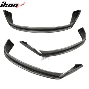 Fits 96-01 Audi A4 B5 Type-on Style Front Bumper Lip Spoiler Unpainted Black PU - Image 4