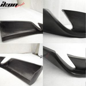Fits 96-01 Audi A4 B5 Type-on Style Front Bumper Lip Spoiler Unpainted Black PU - Image 5