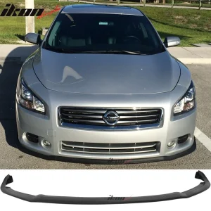 Fits 09-15 Nissan Maxima CS Style Front Bumper Lip Spoiler Under Splitter PU Kit - Image 6