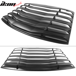 Fits 99-04 Ford Mustang Coupe IKON Style Rear Window Louver Cover Unpainted ABS - Image 4