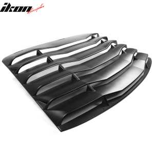 Fits 99-04 Ford Mustang Coupe IKON Style Rear Window Louver Cover Unpainted ABS - Image 5