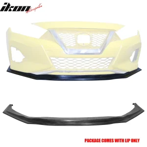 Fits 19-23 Nissan Maxima A36 IKON 4 Style Front Bumper Lip Spoiler Splitter PU - Image 6