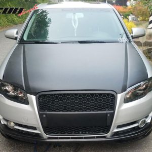 For 06-08 Audi A4 B7 (None S-Line) A Style Front Bumper Lip Spoiler Unpainted PU - Image 3