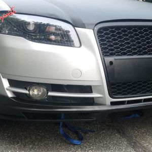 For 06-08 Audi A4 B7 (None S-Line) A Style Front Bumper Lip Spoiler Unpainted PU - Image 5