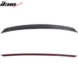 Fits 02-05 Audi A4 B6 Sedan 4-Door Rear Trunk Spoiler Wing Lip Carbon Fiber CF - Image 3