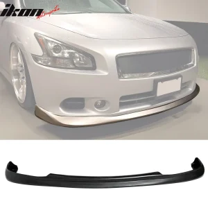 Fits 09-15 Nissan Maxima Unpainted MDP Style Front Bumper Lip Lower Guard PU - Image 6