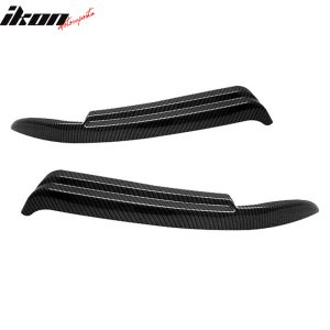 Fits 96-01 Audi A4 Eyelids Carbon Fiber Surface Black Eyebrows - Image 2
