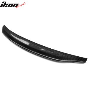 Fits 17-25 Audi A4 S4 B9 CA Carbon Fiber Rear Trunk Spoiler Wing - Image 3