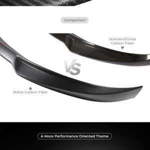 Fits 13-16 Audi A4 B9 Standard R Style Rear Bumper Diffuser Matte Carbon Fiber - Image 2