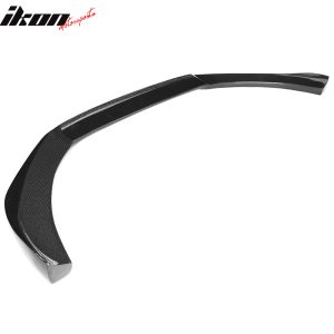 Fits 09-12 Audi A4 B8 Sedan STK Style Front Bumper Lip Spoiler Carbon Fiber CF - Image 4