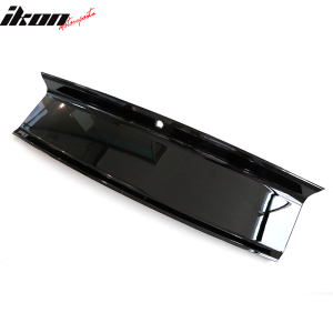 Fits 15-23 Ford Mustang Rear Trunk Decklid Cover Panel Gloss Black ABS Boot Trim - Image 3