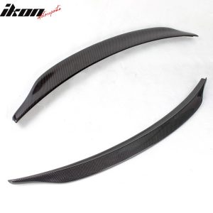 Fits 09-16 Audi A4 B8 Sedan Caractere Style Trunk Spoiler Lip Matte Carbon Fiber - Image 4