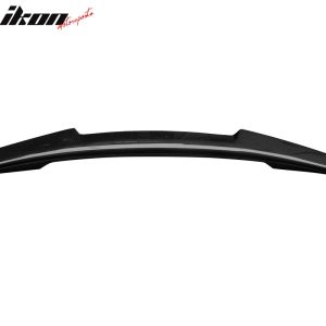 Fits 17-25 Audi A4 S4 M4 Style Rear Trunk Spoiler Wing Lip Matte Carbon Fiber - Image 5