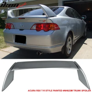Fits 02-06 Acura RSX DC5 Type R Trunk Spoiler Painted #NH623M Satin Silver 3PCS - Image 6