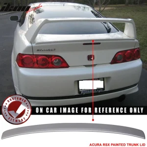 Fits 02-06 Acura RSX Aspec Style Rear Trunk Spoiler Wing Painted #NH623M Silver - Image 5