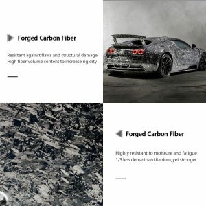 Fits 17-25 Audi A4 B9 Sedan 4Dr S4 Style Trunk Spoiler Forged Matte Carbon Fiber - Image 4