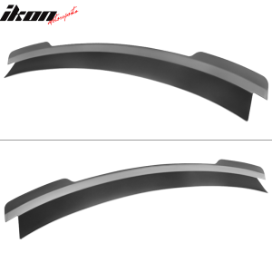 Fits 15-23 Ford Mustang MD Style Rear Trunk Spoiler Wing Lip Matte Black ABS - Image 4