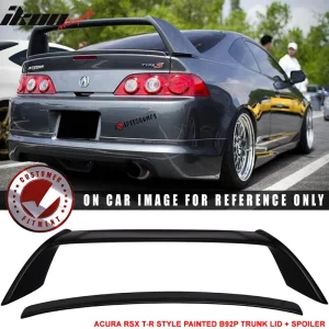 Fits 02-06 Acura RSX DC5 Type R + Aspec Style Trunk Spoiler Painted #B92P 4 PCS - Image 6