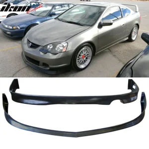 Fits 02-04 Acura RSX DC5 Front Bumper Lip Spoiler + Rear Bumper Lip Diffuser PU - Image 6
