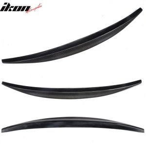 Fit 08-17 Audi A5 B8 B8.5 Coupe S Sty Matte Carbon Fiber Highkick Trunk Spoiler - Image 5