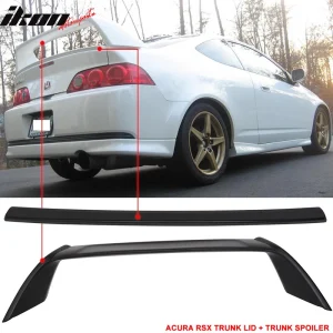 Fits 02-06 Acura RSX DC5 Type R TR Style + Aspec Style Trunk Spoiler ABS 4PCS - Image 6
