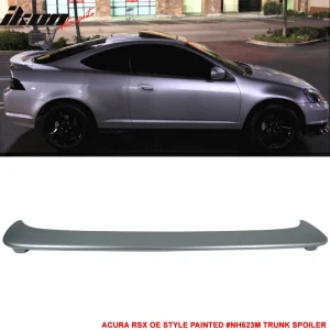 Fits 02-06 Acura RSX DC5 OE Style Trunk Spoiler Painted # NH623M Silver Metallic - Image 6