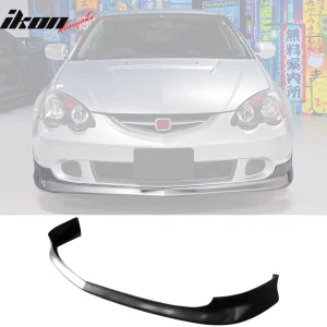 Fits 02-04 Acura RSX DC5 TR Style Front Bumper Lip Spoiler Unpainted Black PU - Image 6