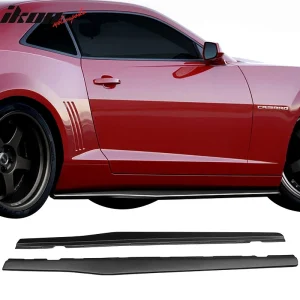 FitS 10-15 Chevrolet Camaro IKON Style 2PC Side Skirts Extension Rocker Panel PP - Image 6