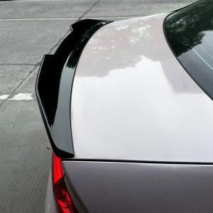 FOR 2009-2016 AUDI A4 S4 B8 GLOSS BLK PSM STYLE HIGHKICK DUCKBILL TRUNK SPOILER - Image 3