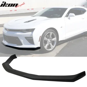 Fits 16-24 Camaro SS V8 OE Style Front Bumper Lip Matte Black - Image 6