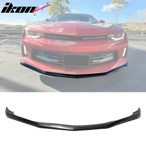 Fits 16-18 Chevrolet Camaro OE Style Front Bumper Lip Spoiler Unpainted Black PU - Image 6