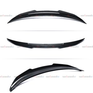 AUDI A4 2013-2016 B8.5 PSM STYLE HIGHKICK TRUNK SPOILER WING LIP CARBON LOOK - Image 4