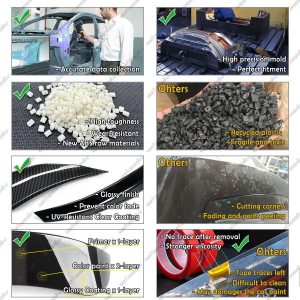 AUDI A4 2013-2016 B8.5 PSM STYLE HIGHKICK TRUNK SPOILER WING LIP CARBON LOOK - Image 5