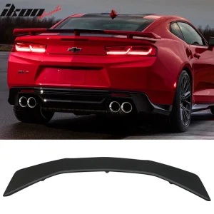 Fits 16-24 Camaro ZL1 Style Trunk Spoiler Rear Lid ABS Unpainted - Image 6